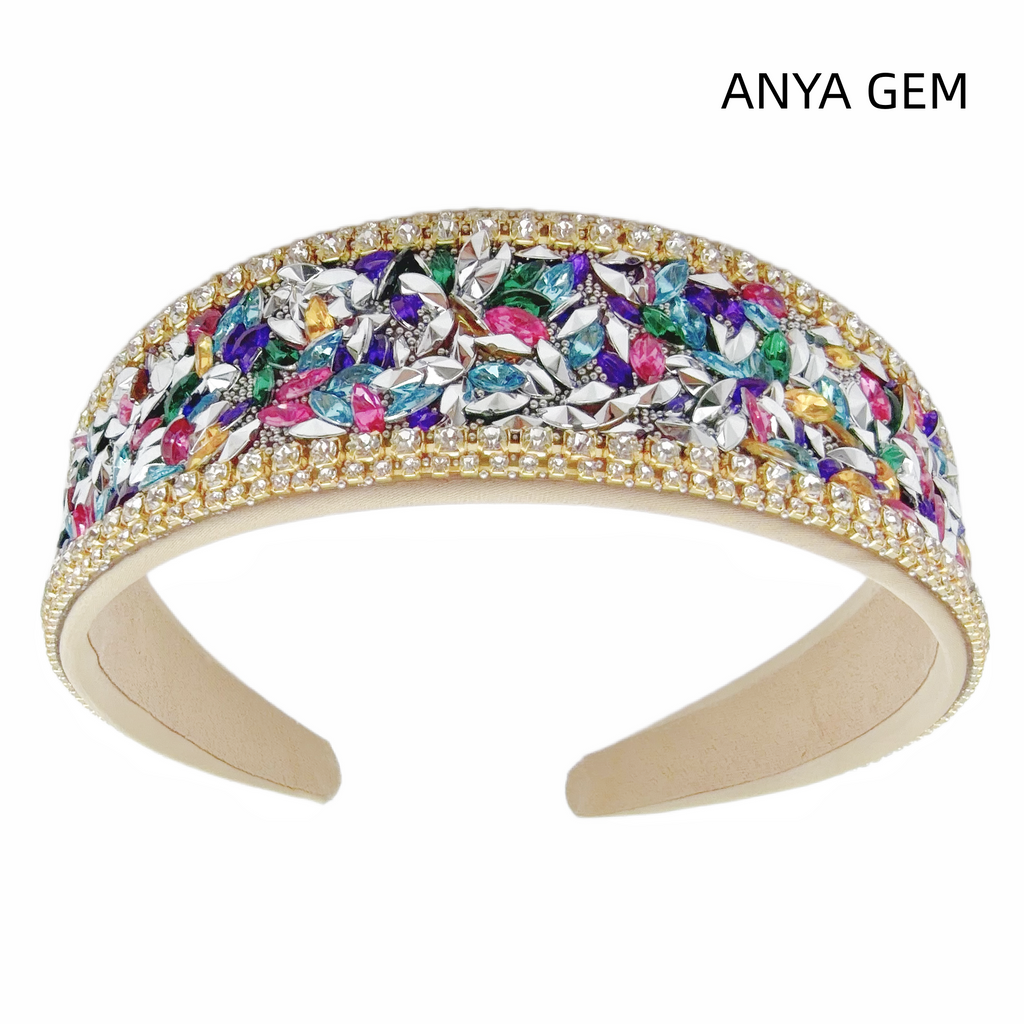 Luxury Handmade Rhinestone Headband - Sparkling Crystal