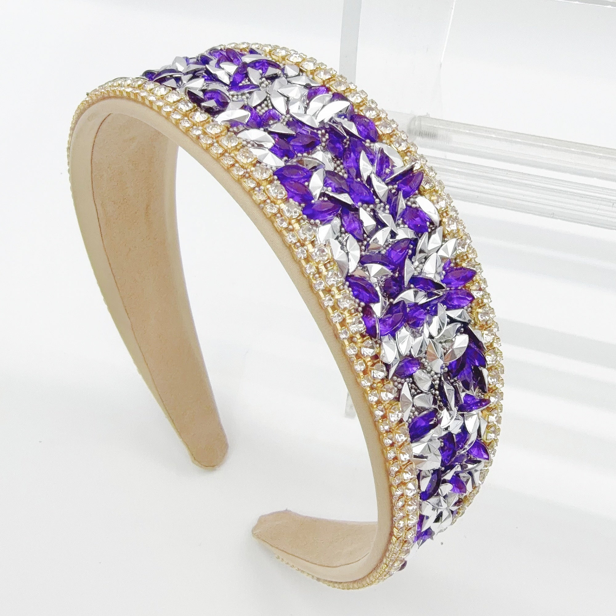 Luxury Handmade Rhinestone Headband - Sparkling Crystal